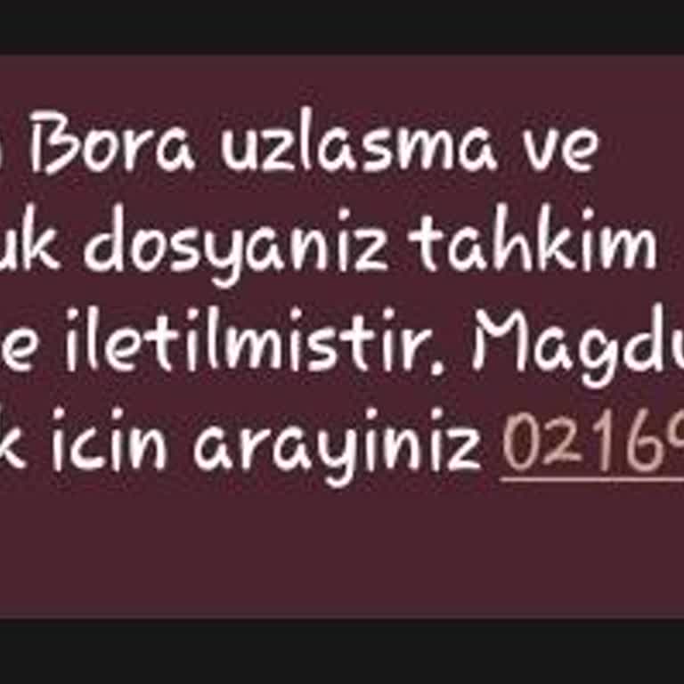 Bilinmeyen Tahkim Merkezi Mesajı Ve Suç Dosyası Endişesi