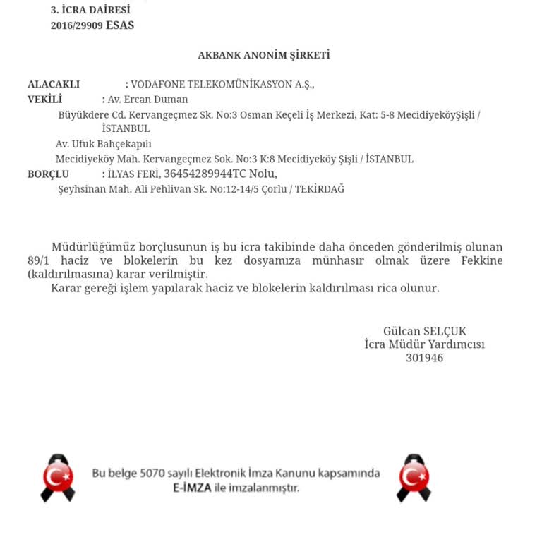 Haksız İcra Blokesi Mağduriyeti