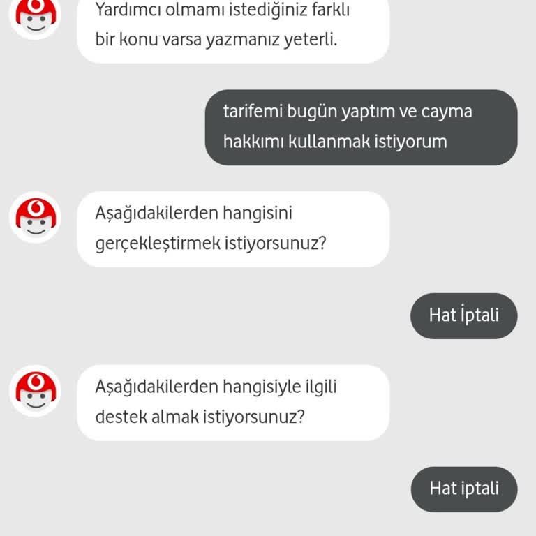 Vodafone'un Cayma Hakkımı İhlal Etmesi Ve Haksız Cayma Bedeli Talebi