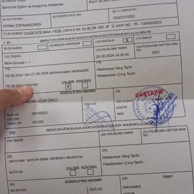 E-Devlet'te Görünmeyen Hastalık Raporu