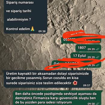 Siparişin Teslim Edilmemesi Ve İletişim Sorunları