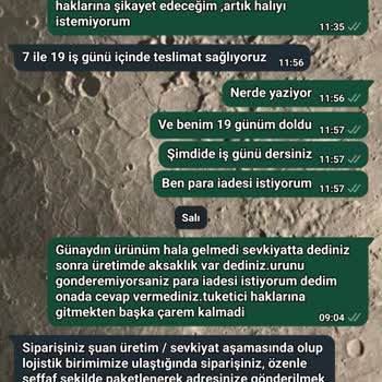 Siparişin Teslim Edilmemesi Ve İletişim Sorunları