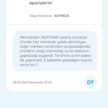 E-Bebek'te Hediye Çeki Ve Kargo Sorunu