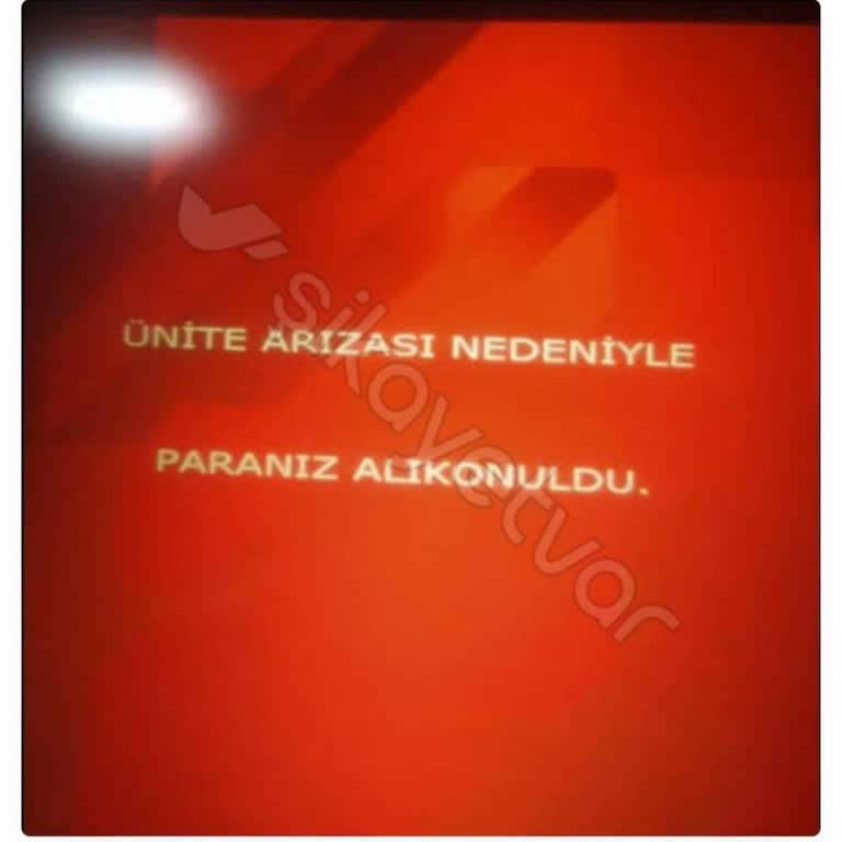 ATM Arızası Nedeniyle Alıkonulan Para