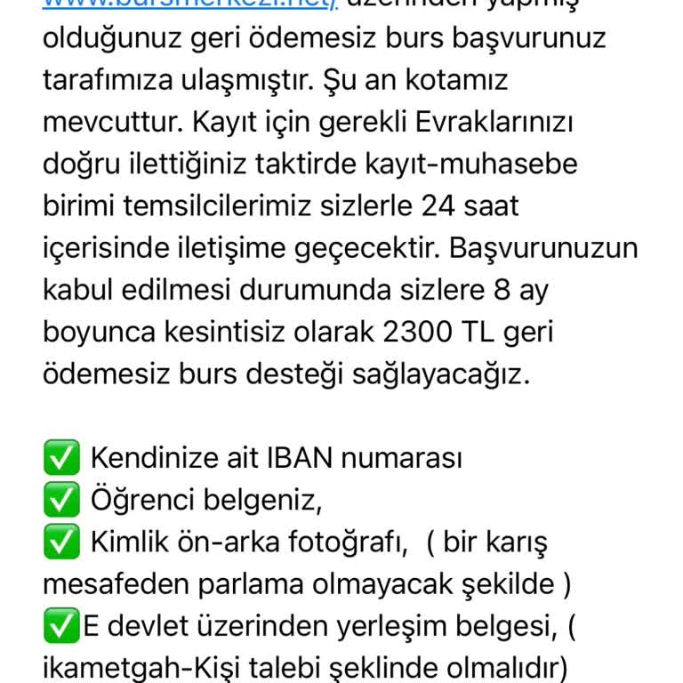 Şüpheli Burs Başvurusu: Kişisel Bilgilerimin Güvenliği Tehlikede