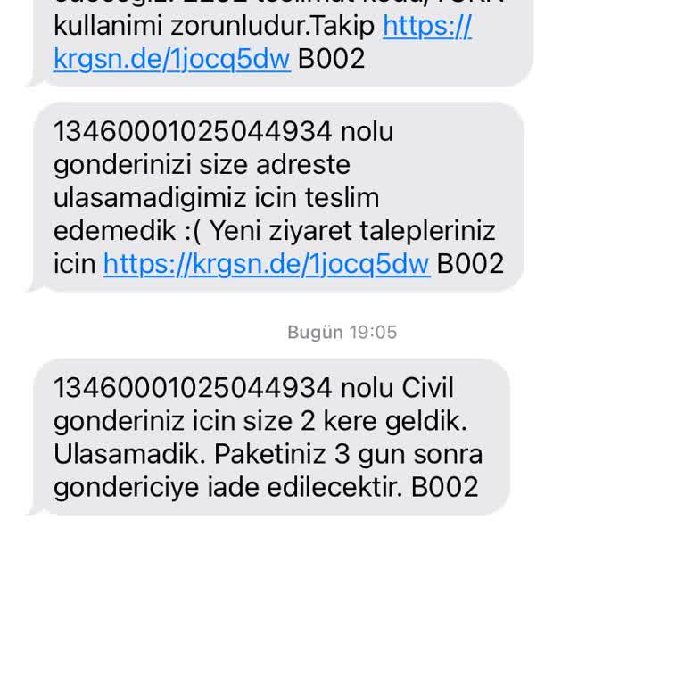 Kargomun Teslim Edilmemesi Ve İletişim Sorunları