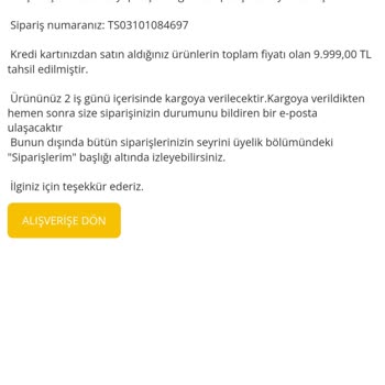 Arzum Çeyiz Seti Teslimat Sorunu