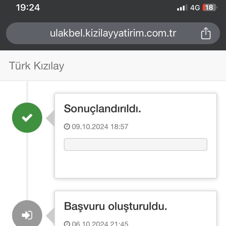 Türk Kızılay Yardım Başvurusu Sonuç Bilgilendirme Sorunu!
