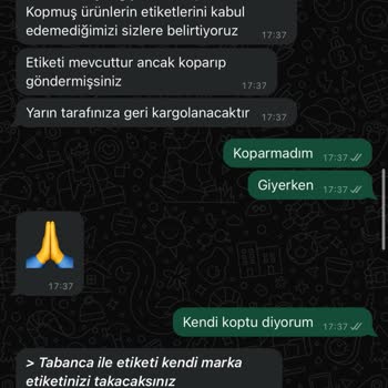Etiket Sorunu Yüzünden İade Kabusu