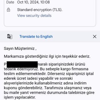 Stokta Olmayan Ürünü Satıp Mağdur Eden Firma