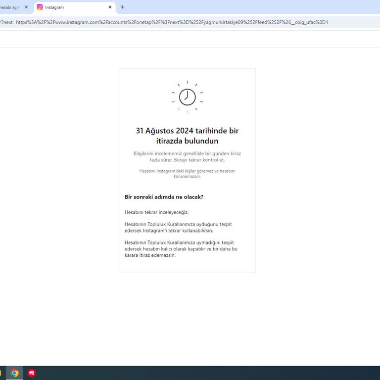 Haksız Yere Askıya Alınan Instagram Hesabımın Geri Açılmasını İstiyorum