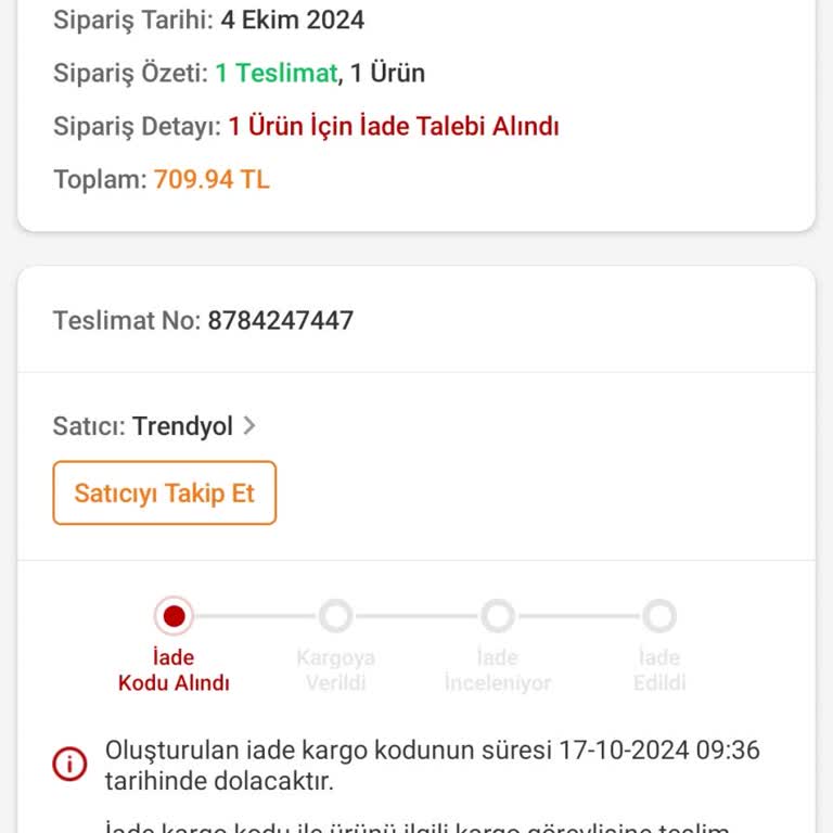 Trendyol'dan Alışverişte Yaşanan Kargo Ve İade Sorunu