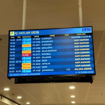 Ajet Havayolları'nın Yetersiz Bilgilendirmesi Yolcuları Mağdur Ediyor