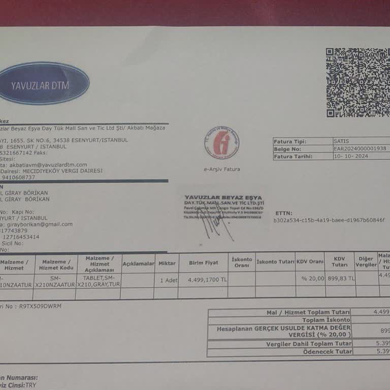 Yanlış Model Tablet İadesinde Mağaza Direnci