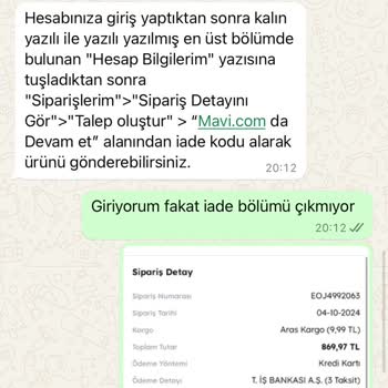 Yanlış Ve Defolu Ürün Teslimatı Sorunu