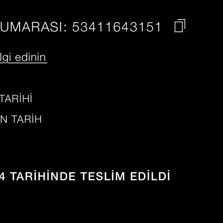 Zara Online Sipariş Teslimat Sorunu Ve İade Talebi