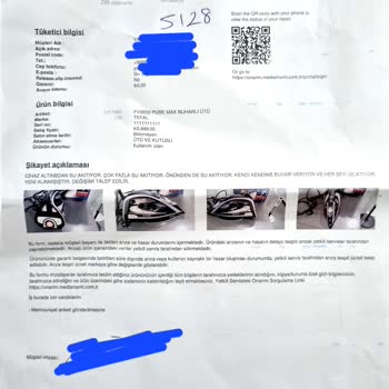 Media Markt'tan Aldığım Ütü Su Akıtıyor Ve Değişim Yapılmıyor