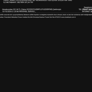 PTT Üzerinden Yapılan Elektrik Ödemesi Sorunu