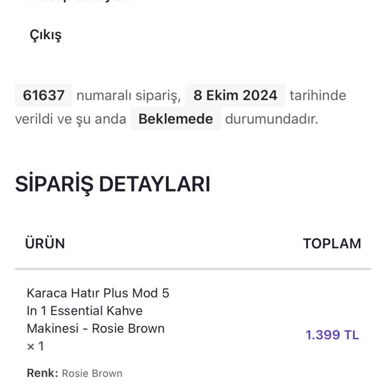 Özgü Çeyiz Şikayeti