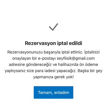 Rezervasyon İptalinde Karttan Ücret Çekildi, Muhatap Bulunamıyor