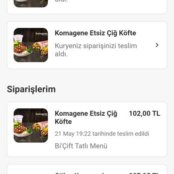 Yemek Sepeti Uygulaması Sipariş Hatası
