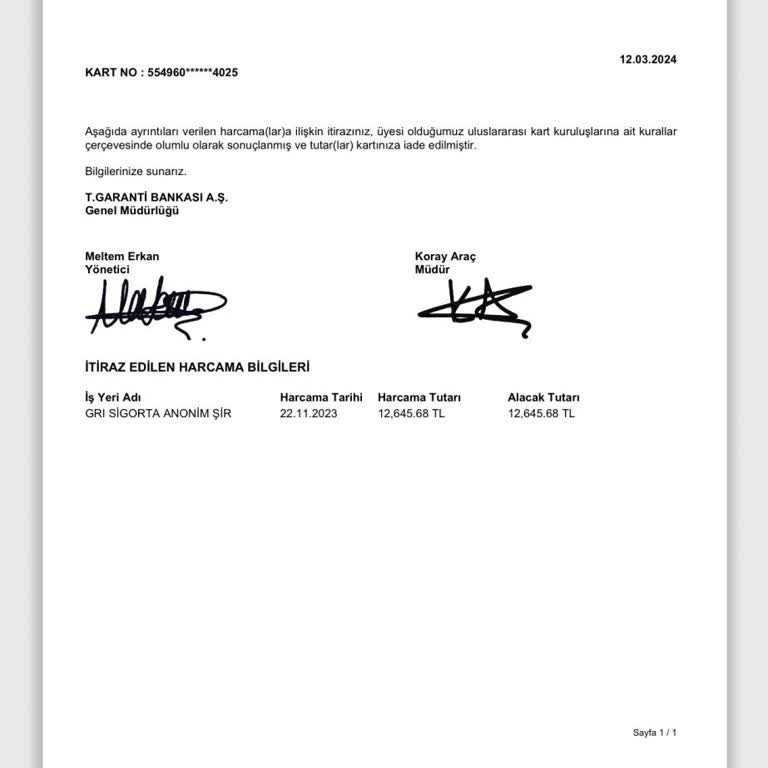 İade Edilmeyen Ücret Mağduriyeti