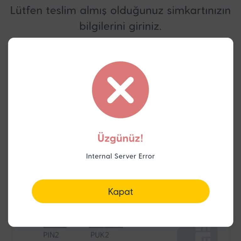 Turkcell Hat Taşıma Aktivasyonunda Sürekli Hata