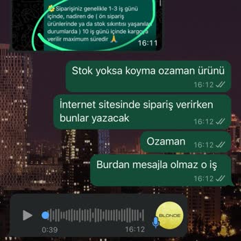 Blondestore'dan Sipariş Sonrası Kötü Deneyim