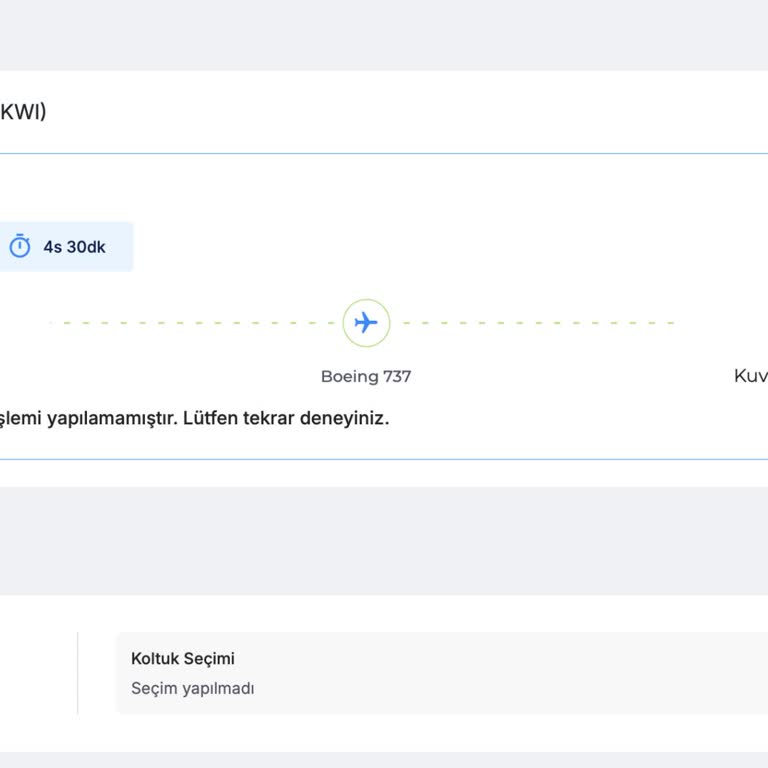 Koltuk Seçiminde Sistem Hatası Mağduriyeti