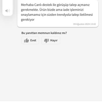Trendyol'dan İade Sürecinde Yaşanan Sorun