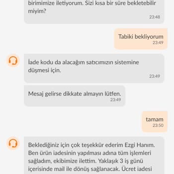 Trendyol'dan İade Sürecinde Yaşanan Sorun