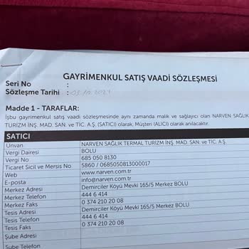 Narven Termal Kasaba'da Teslimat Sorunu Ve Hayal Kırıklığı