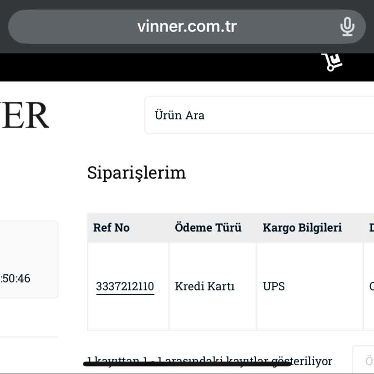Vinner Markasından Sipariş Edilen Lambaderin Kargoya Verilmemesi