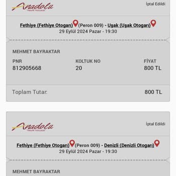 İptal Edilen Biletlerin Ücreti Hala Hesabımda Yok!