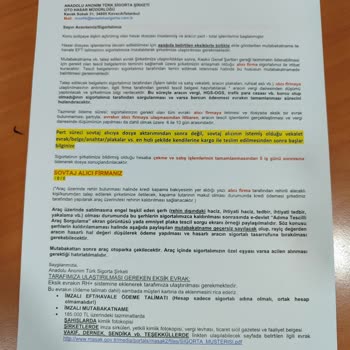 Anadolu Sigorta İle Uzayan Kasko Ödeme Süreci