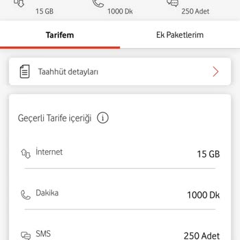 Vodafone Tarife Mağduriyeti