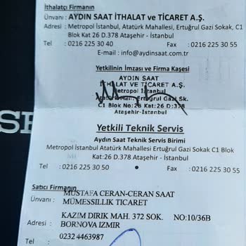 Hasarlı Saat Ve İade Sorunu