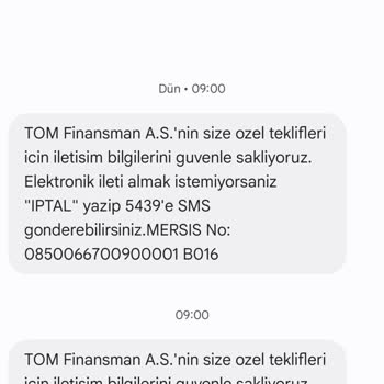 Kişisel Bilgilerimin İzinsiz Kullanımı Hakkında Rahatsızlık