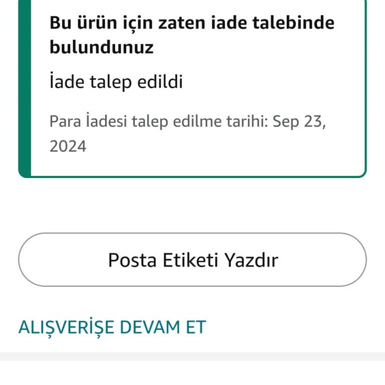 Amazon Türkiye'de İade Sorunu: 2 Haftadır Bekliyorum!