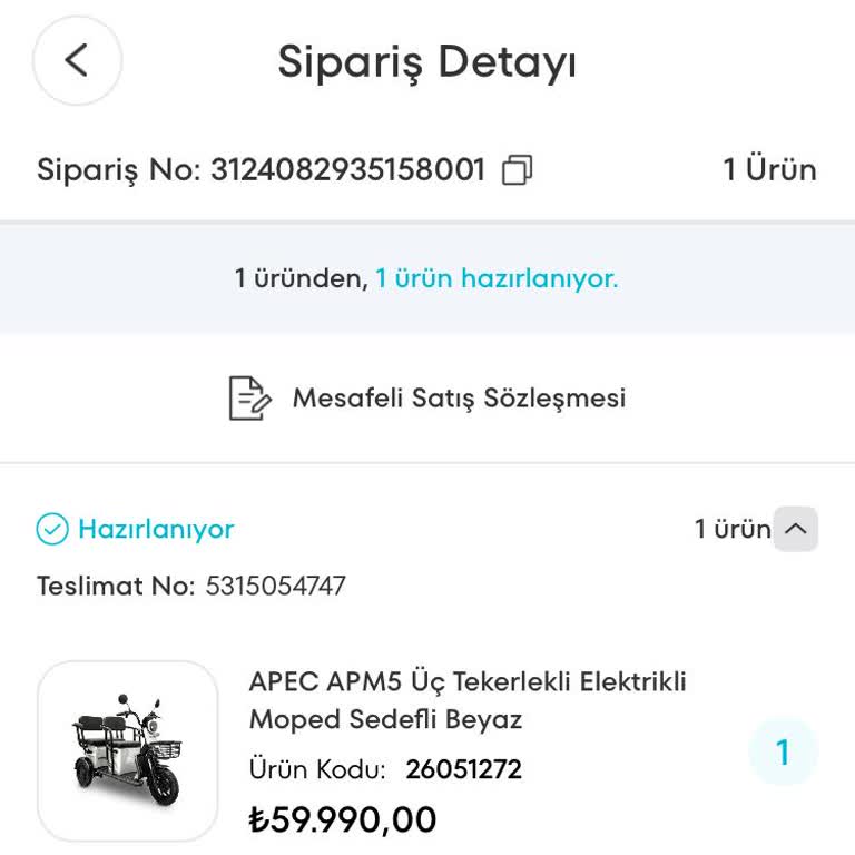 43 Günlük Bekleyiş: Moped Siparişim Hala Gelmedi