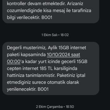 İnternet Sorunum Çözülmüyor Ve Mağduriyetim Giderilmiyor