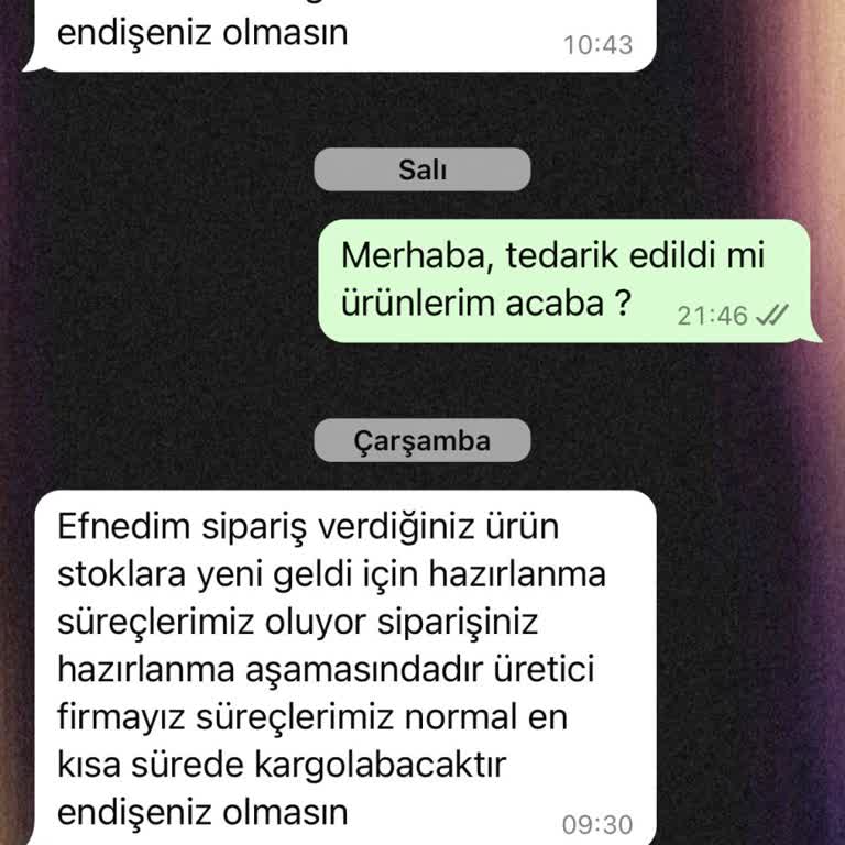 Siparişlerim 2 Haftadır Kargoya Verilmedi, İletişim Sıfır