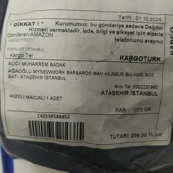 Bilinmeyen Gönderici Ve Tehditkâr Kargo Teslimatı