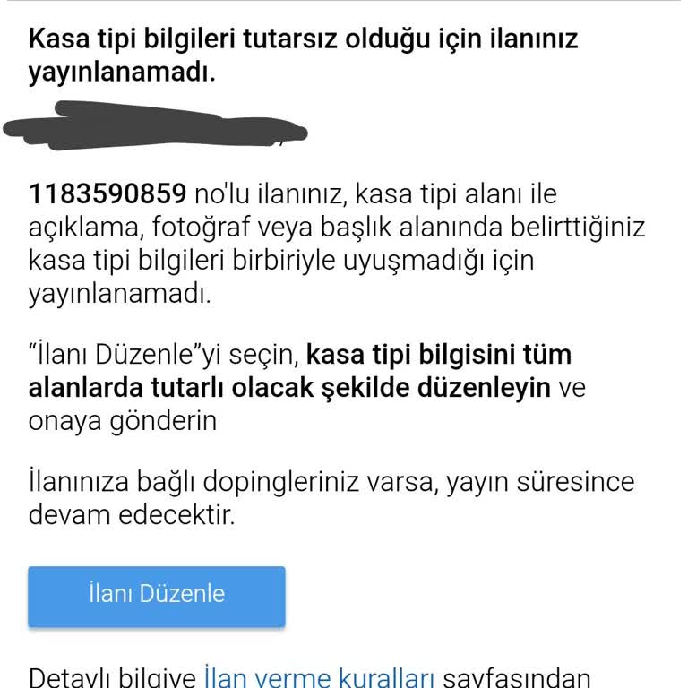 Yanlış Kasa Tipi Seçimi Ve Ücret İadesi Sorunu