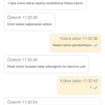 Eksik Ürün Ve Yetersiz Müşteri Hizmeti Deneyimi