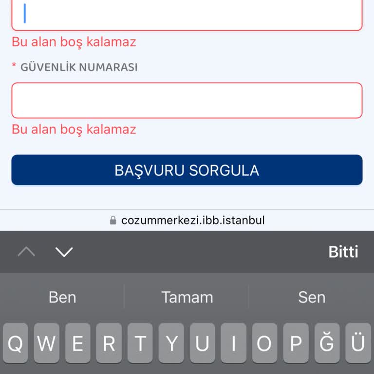 Burs Başvuru Sorgulama Sorunu