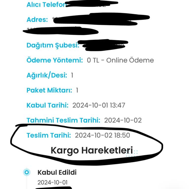 Kayıp Kargo Ve İlgisiz Müşteri Hizmetleri