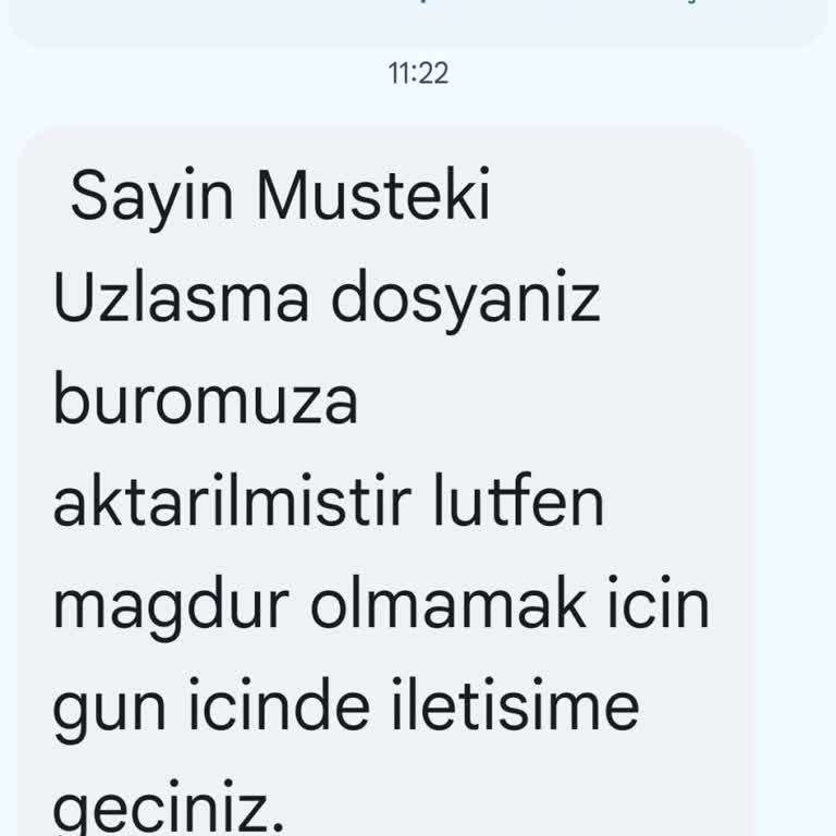 Bilinmeyen Uzlaşma Mesajıyla Gelen Tehdit