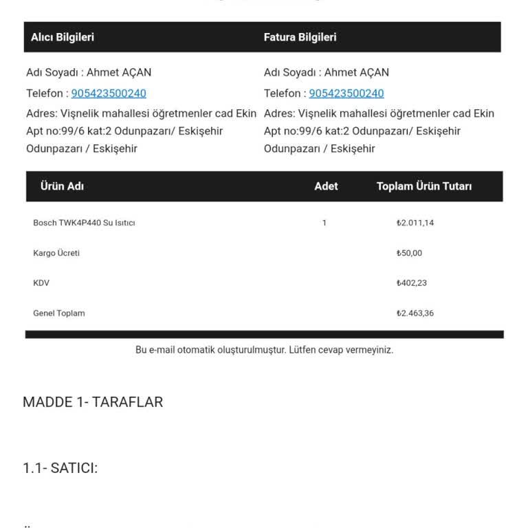 Kargo Ücreti Ve İletişim Sorunlarıyla Boğuşan Müşteri