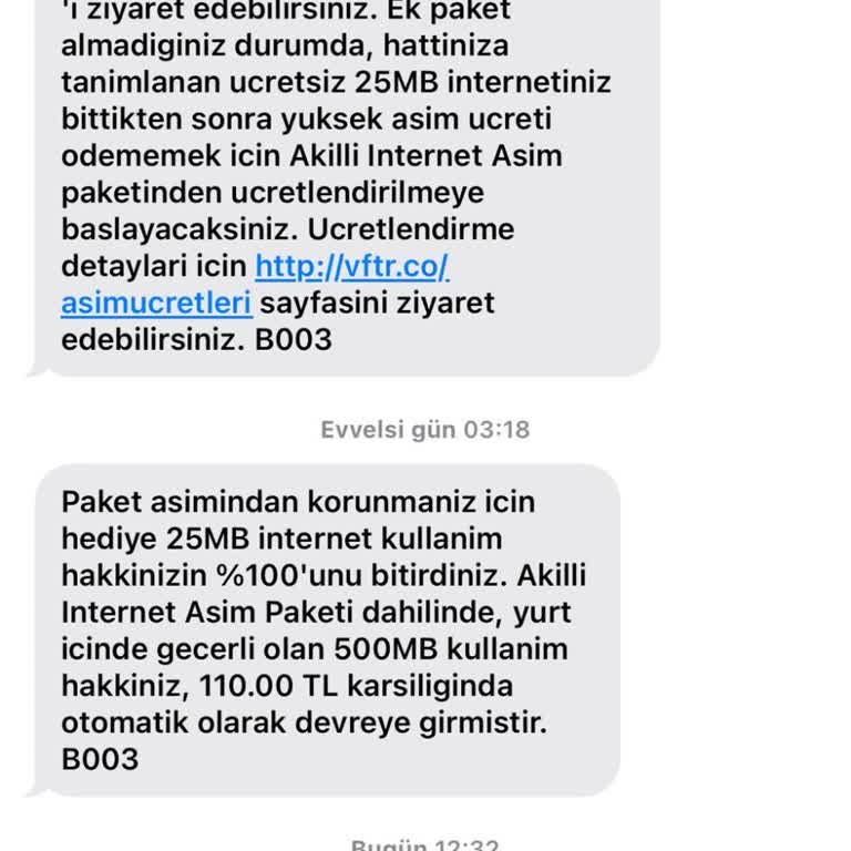 Fatura Ve Tarife Aşım Ücretleri Sorunu